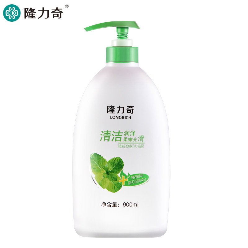 隆力奇 清新爽肤 沐浴露 900ml（瓶）