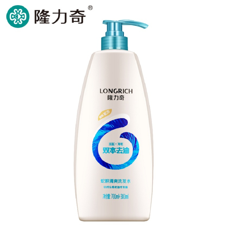 隆力奇 蛇胆清爽 洗发露 700ml+300ml(瓶)