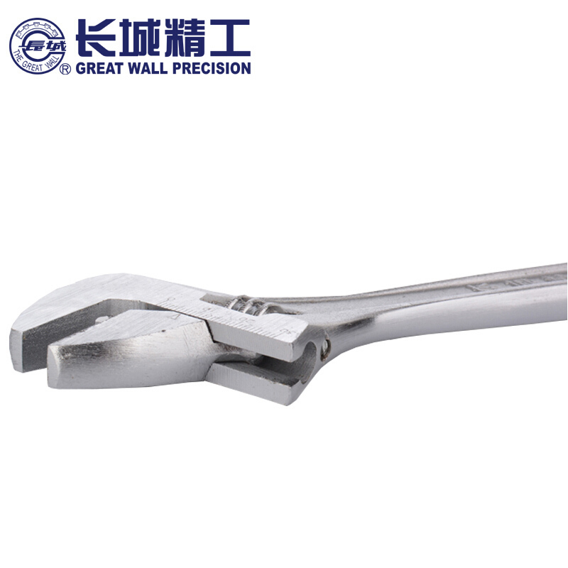 长城精工10寸豪华型带刻度活扳手250mm 300633