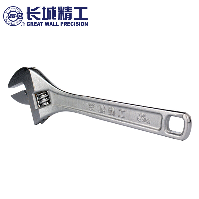 长城精工10寸豪华型带刻度活扳手250mm 300633