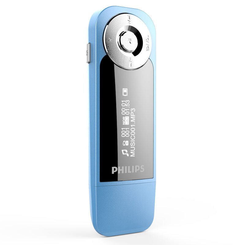飞利浦(PHILIPS)SA1208 飞声音效8G 发烧无损运动跑步MP3播放器 FM 蓝色