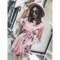 Ms.Maggie-休闲时尚韩版前卫潮流露背雪纺连体裤8311-K804-P65