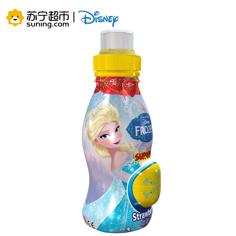 迪士尼(DISNEY)草莓味果汁饮料(冰雪奇缘款)300ml*6瓶 进口 儿童饮料