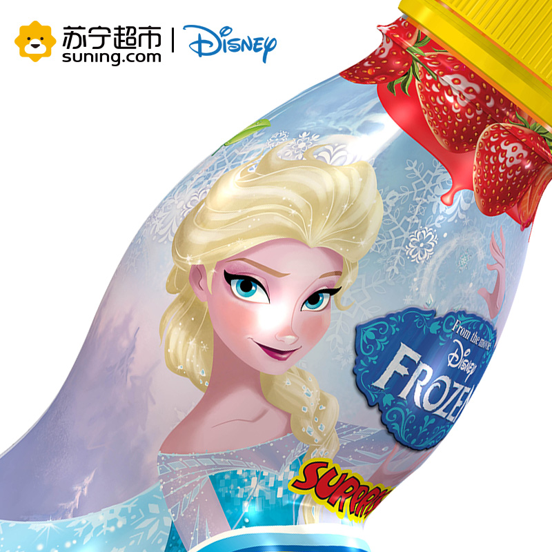 迪士尼(DISNEY)草莓味果汁饮料(冰雪奇缘款)300ml*6瓶 进口 儿童饮料