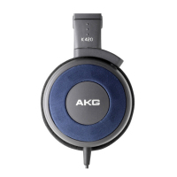 AKG/爱科技 K420 头戴式耳机 折叠便携式手机耳机 重低音 通用 音乐耳机 经典蓝色