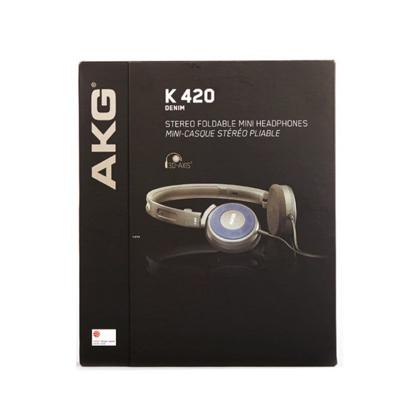 AKG/爱科技 K420 头戴式耳机 折叠便携式手机耳机 重低音 通用 音乐耳机 经典蓝色图片