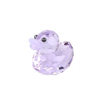 施华洛世奇(Swarovski)可爱婴儿生辰礼物紫色小鸭子摆件
