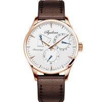 瑞士艾戈勒(Agelocer)手表 瑞士进口男表 全自动机械表真皮休闲腕表时尚潮流皮带男士手表瑞士手表复杂功能腕表