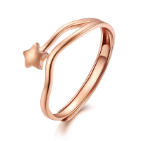 雅宝福18k戒指星星形戒指