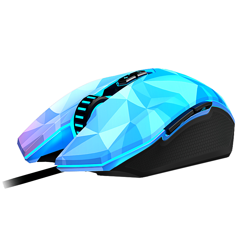 达尔优(dare-u)EM925钻石RGB有线游戏鼠标吃鸡鼠标台式电脑笔记本网咖鼠标电竞鼠标光电鼠USB10800dpi高清大图