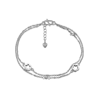 雅宝福铂金手链梅花形手链