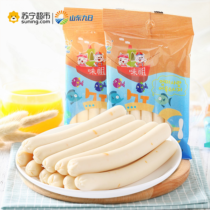 九日味祖鱼肠105g(15g*7)韩国进口 休闲零食 宝宝鱼肠 休闲聚会零食