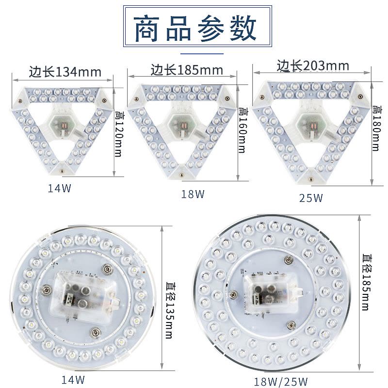 FSL佛山照明 LED吸顶灯改造灯板圆形灯盘环形灯条替换节能光源板灯泡图片