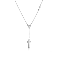 雅宝福铂金项链爱的守护吊坠