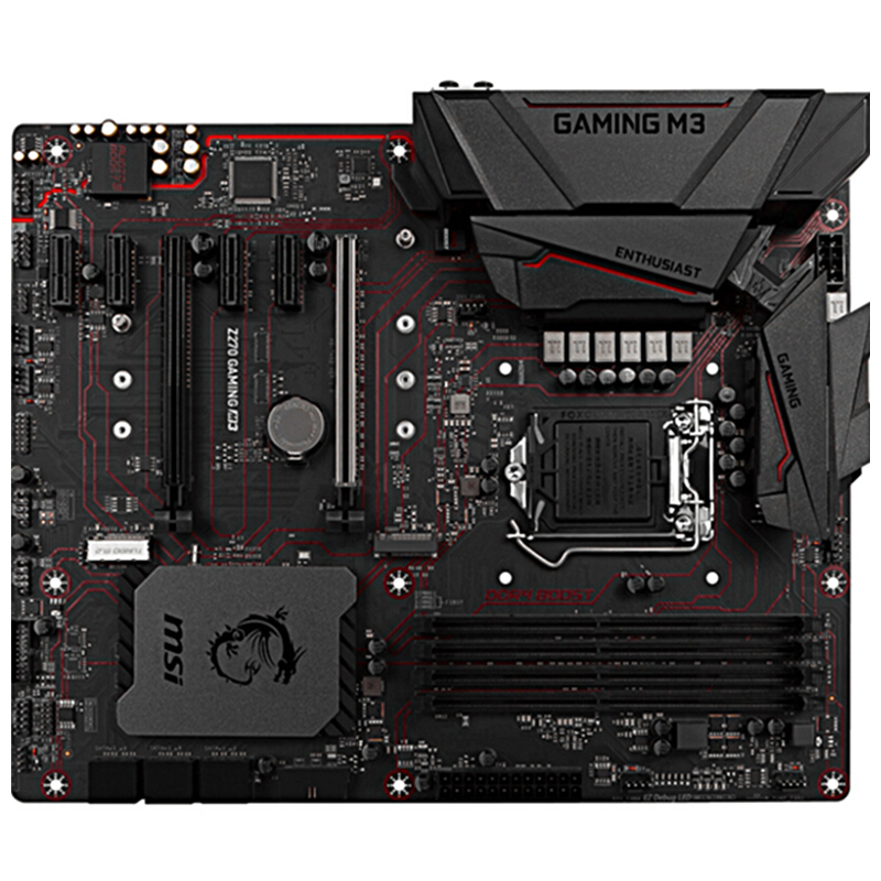 微星(MSI) Z270 GAMING M3 台式机游戏主板(INTEL平台/LGA 1151)