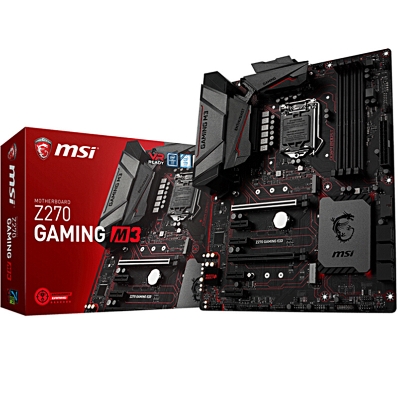 微星(MSI) Z270 GAMING M3 台式机游戏主板(INTEL平台/LGA 1151)