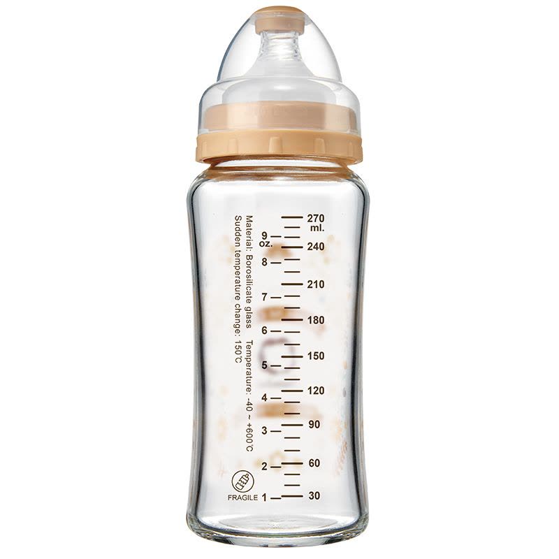 小狮王辛巴(Simba)萝蔓晶钻宽口玻璃 大 奶瓶270ml S69153图片