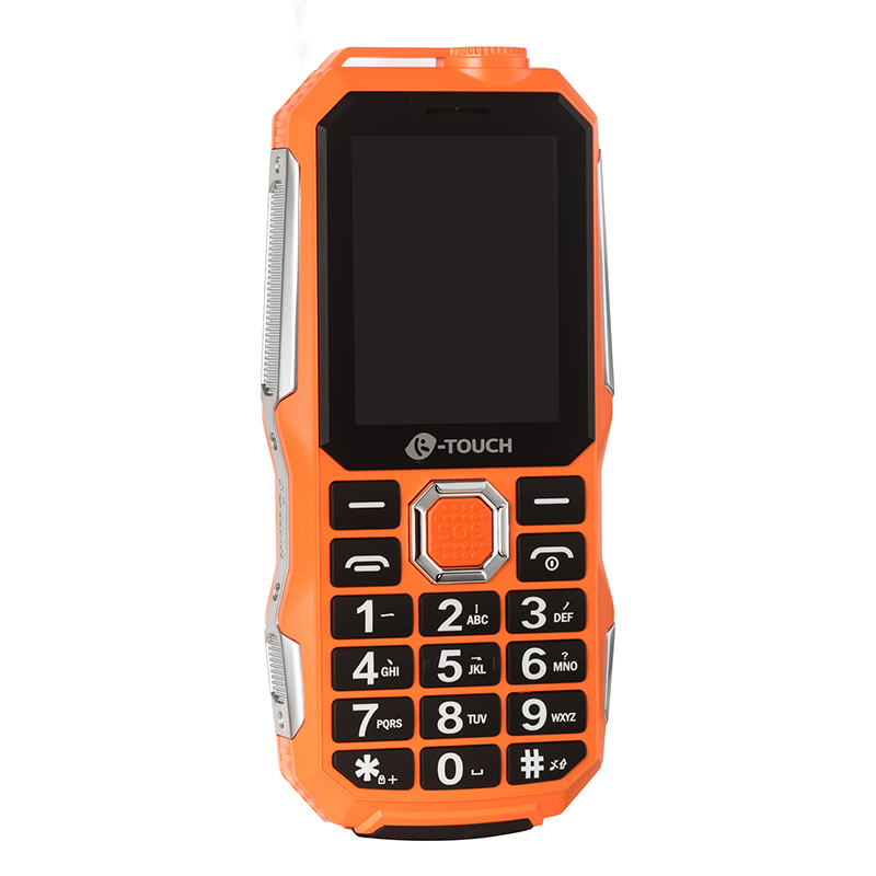 天语 K-TOUCH T3 移动/联通GSM 双卡双待 直板三防老人手机 橙色