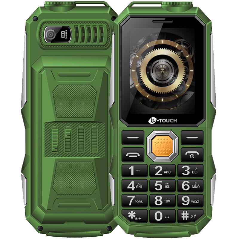 天语 K-TOUCH T3 移动/联通GSM 双卡双待 直板三防老人手机 绿色