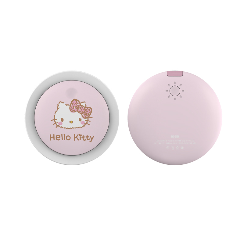 亿觅emie美妆化妆镜led灯美颜随身便携迷你kitty公主镜创意生日礼物送女友 KT猫