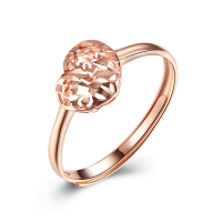 雅宝福18k金戒指送女友礼物爱情戒指