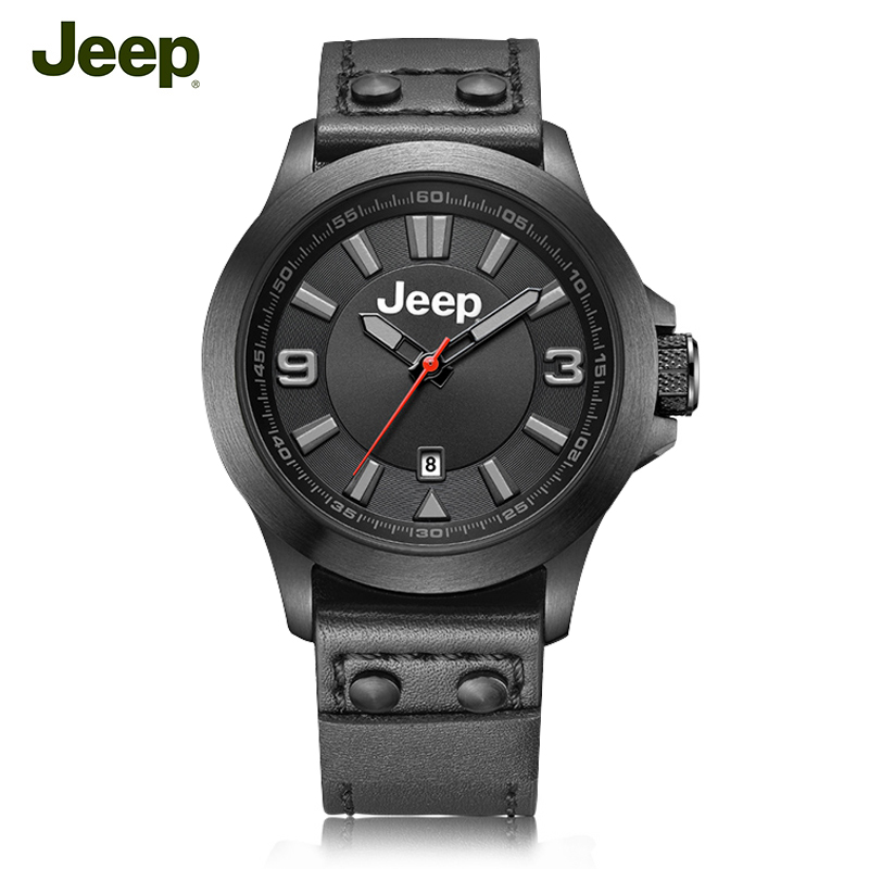 吉普（jeep）男士手表 指南者系列男士时尚潮流皮带防水石英表JPC32402高清大图