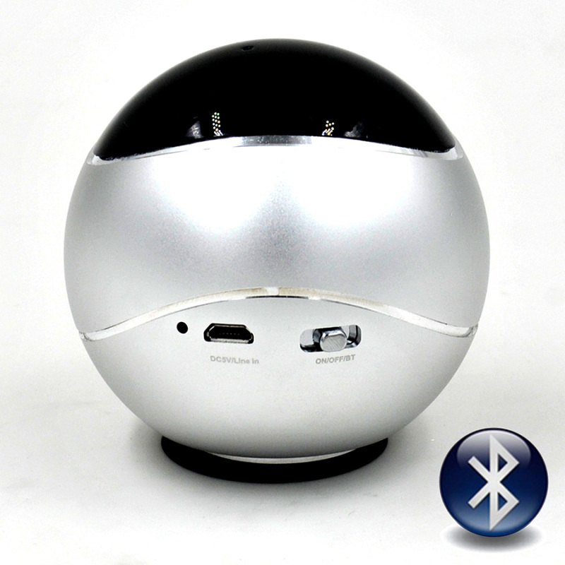Vibe-Tribe Orbit 意大利进口 3D音效360度立体声共振技术 蓝牙共振音箱(银色)