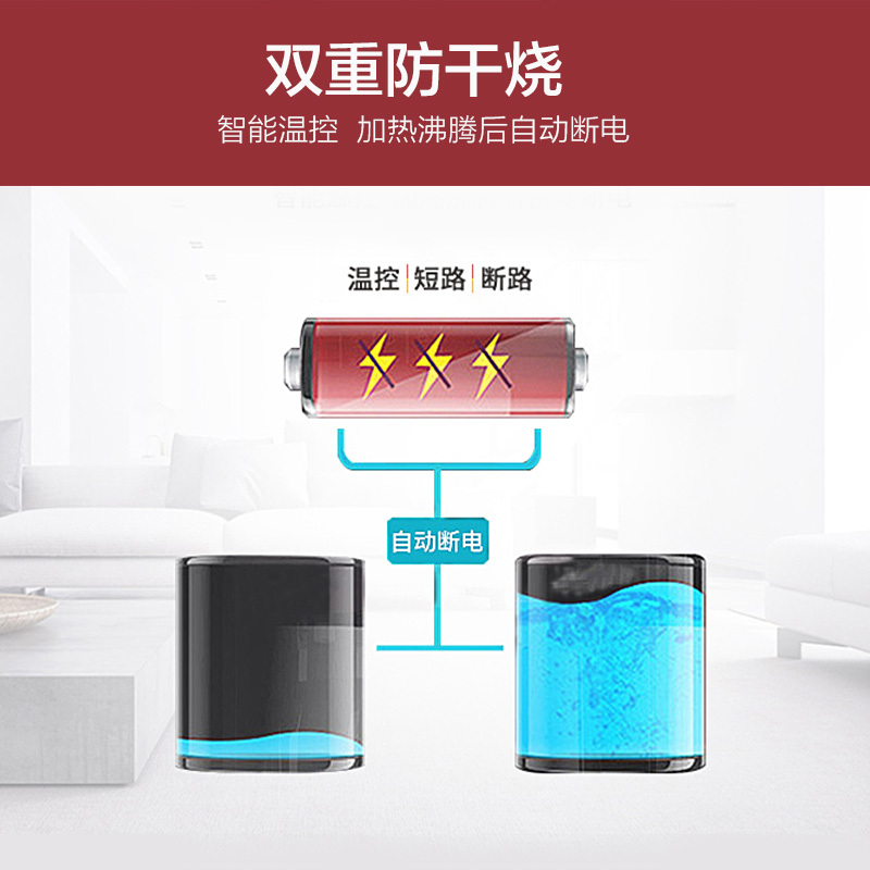 沁园(QINYUAN)立式家用即热式沸腾胆柜式温热型饮水机YL9661W