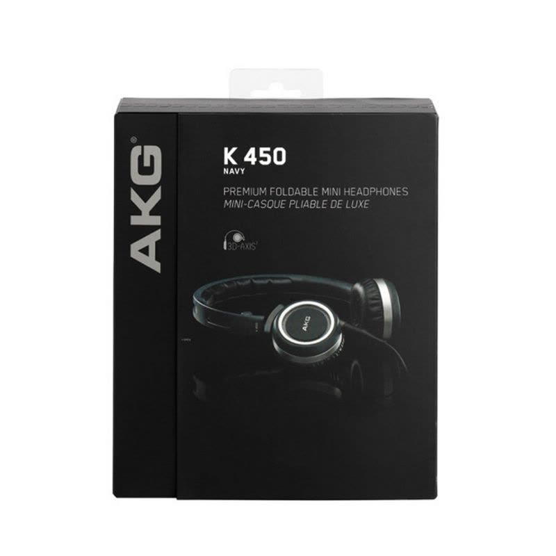 AKG/爱科技 K450 头戴式有线耳机 折叠便携式手机耳机 加强重低音 音乐耳机 黑色图片