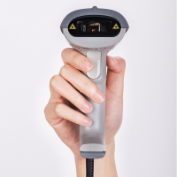 得力扫描枪14880超市收银快递单用条形码激光扫码枪巴枪器