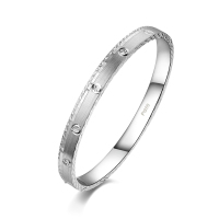雅宝福铂金手镯情丝手镯送女友礼物