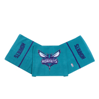 NBA活性印花割绒跑步毛巾水蓝色黄蜂队毛巾 WLTJS170