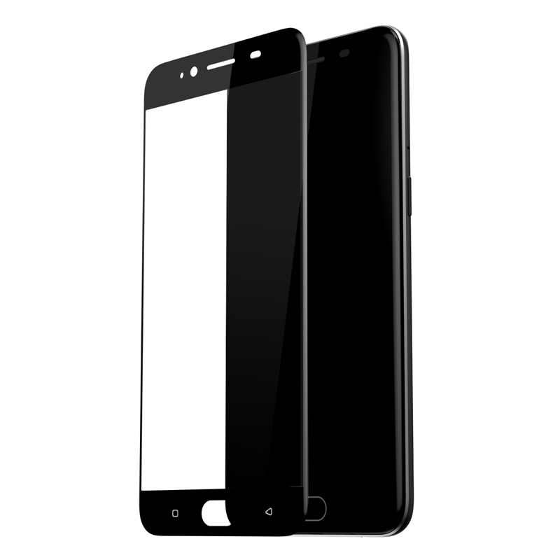 倍思 丝印全贴合 PET软边钢化膜 0.23MM OPPO R9S 黑边