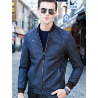 卡帝乐鳄鱼青年男士夹克衫 2017秋季棒球领茄克KBB7808