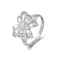 雅宝福PT950铂金戒指蝴蝶形戒指女士戒指