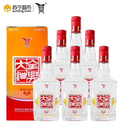 全兴 全兴大曲 老字号 52度 500ml*6瓶 整箱装 白酒