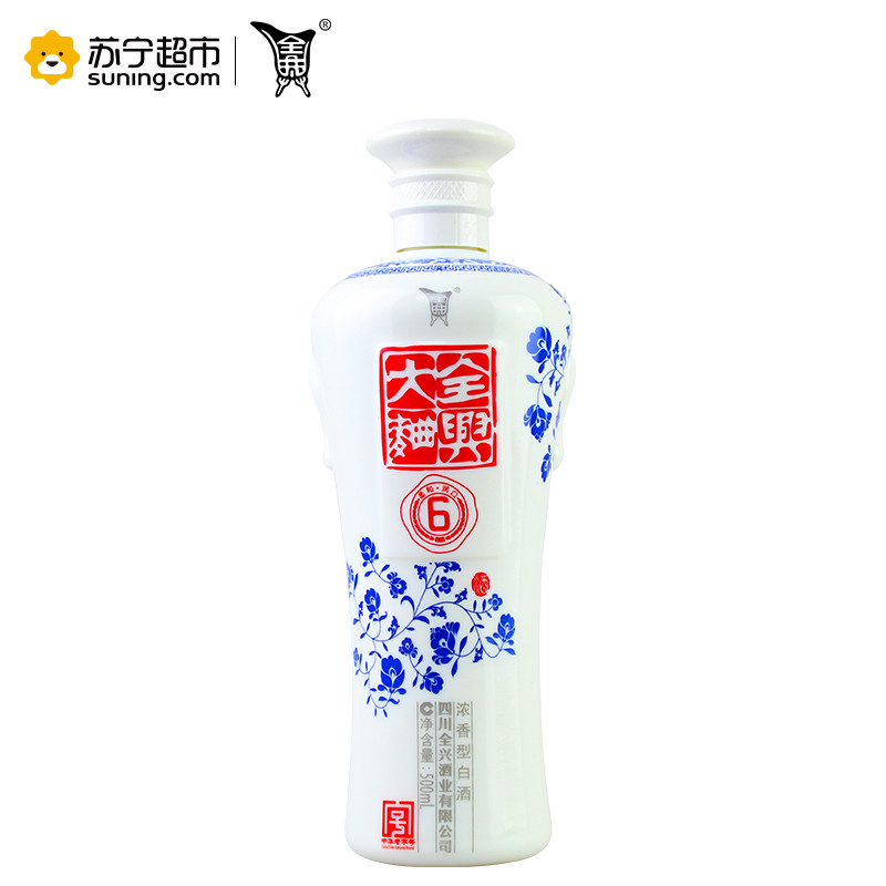 全兴 全兴大曲 青花6 52度 500ml 单瓶装 白酒