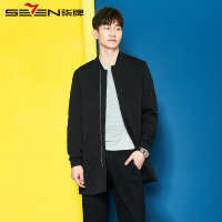 柒牌SEVEN男装夹克中长款时尚休闲立领夹克衫棒球领茄克外套