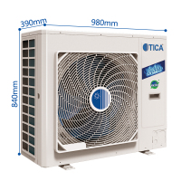 天加(TICA)6匹一拖五 净化型家用中央空调 1级能效变频 适用120-160㎡ TIMS160AHT