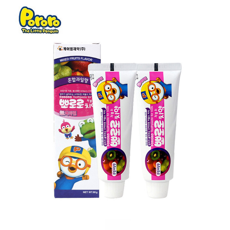 宝露露(pororo儿童水果味混合(2支组合)水果味牙膏[640577]
