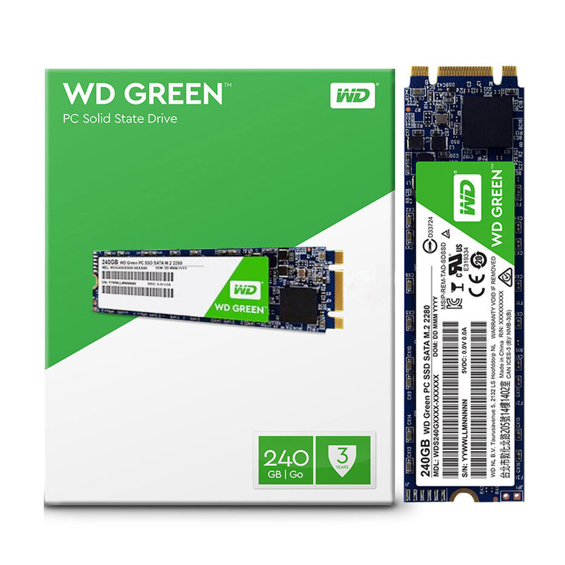 [苏宁自营]WD/西部数据 GREEN 240G M.2 2280 SSD固态硬盘