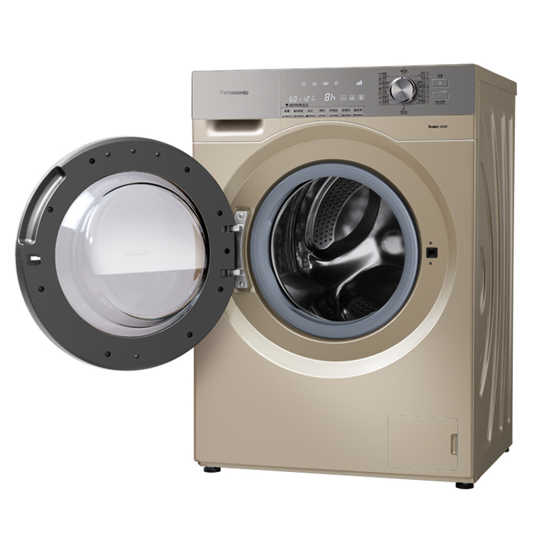 松下(Panasonic) XQG100-E1A26 10公斤 变频大容量 六项智控高效洁净 滚筒洗衣机