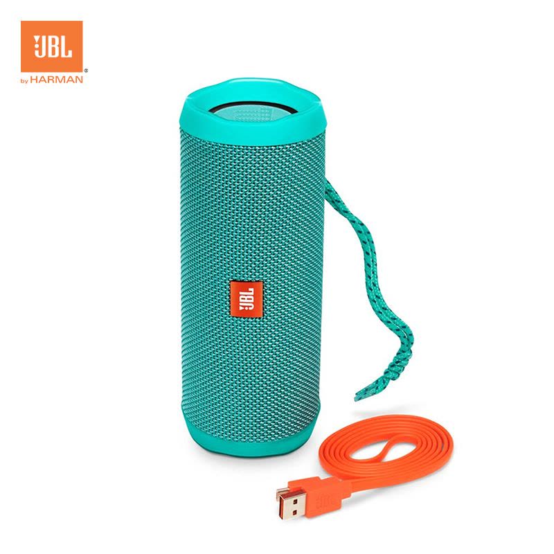 JBL Flip4 音乐万花筒4 蓝牙小音箱 音响 低音炮 防水设计 支持多台串联 便携迷你音响 音箱 薄荷绿图片