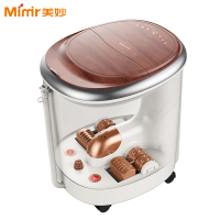美妙(Mimir)足浴器 MM-8879 足浴盆 全自动按摩 时尚仿木纹设计 太极按摩 触摸大屏 泡脚盆