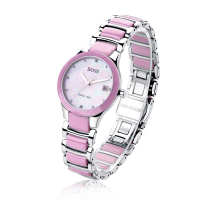 BOSS 手表 陶瓷表女士防水手表时尚超薄表