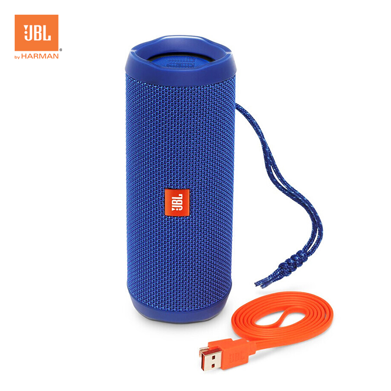 JBL Flip4 音乐万花筒4 蓝牙小音箱 音响 低音炮 防水设计 支持多台串联 便携迷你音响 音箱动感蓝