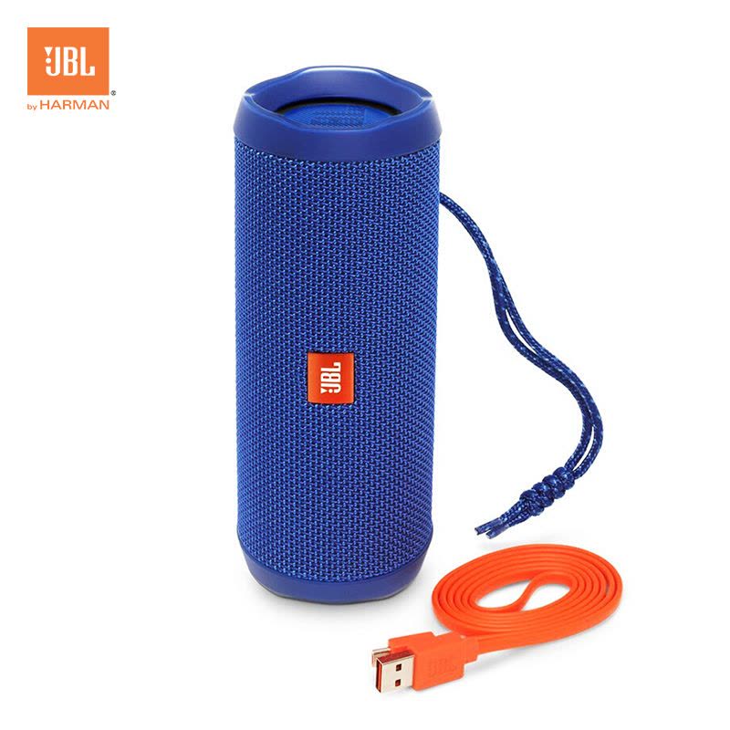 JBL Flip4 音乐万花筒4 蓝牙小音箱 音响 低音炮 防水设计 支持多台串联 便携迷你音响 音箱动感蓝图片