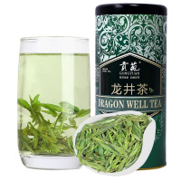 贡苑 茶叶绿茶 龙井茶 浓香春茶嫩芽梅家坞散装 250克(125g*2罐)
