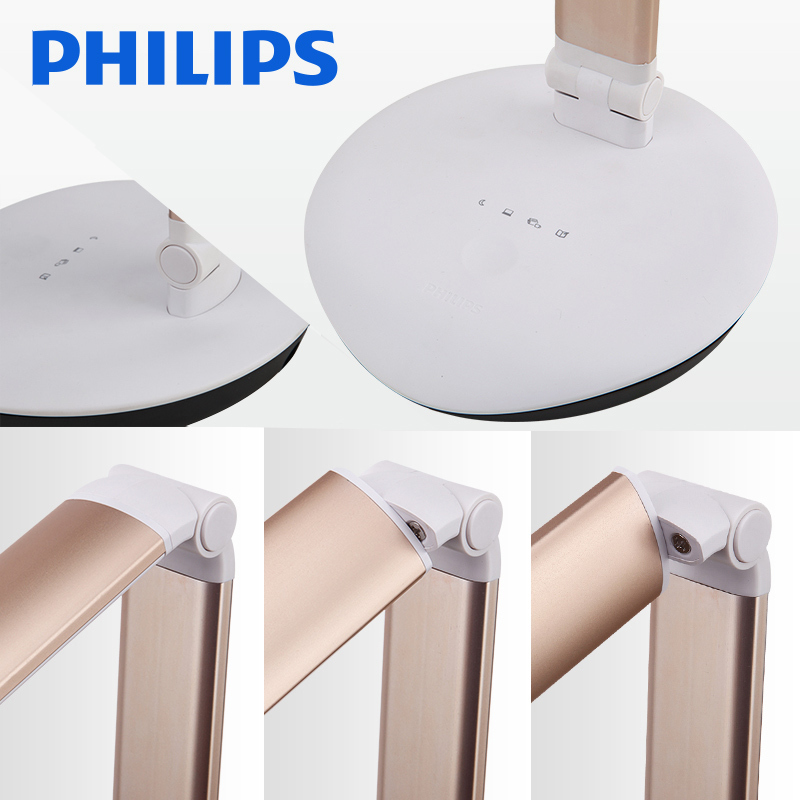 飞利浦(PHILIPS)led台灯自然光学习书桌儿童阅读灯大学生卧室床头宿舍节能小台灯简约现代触摸开关创意台灯 酷恒