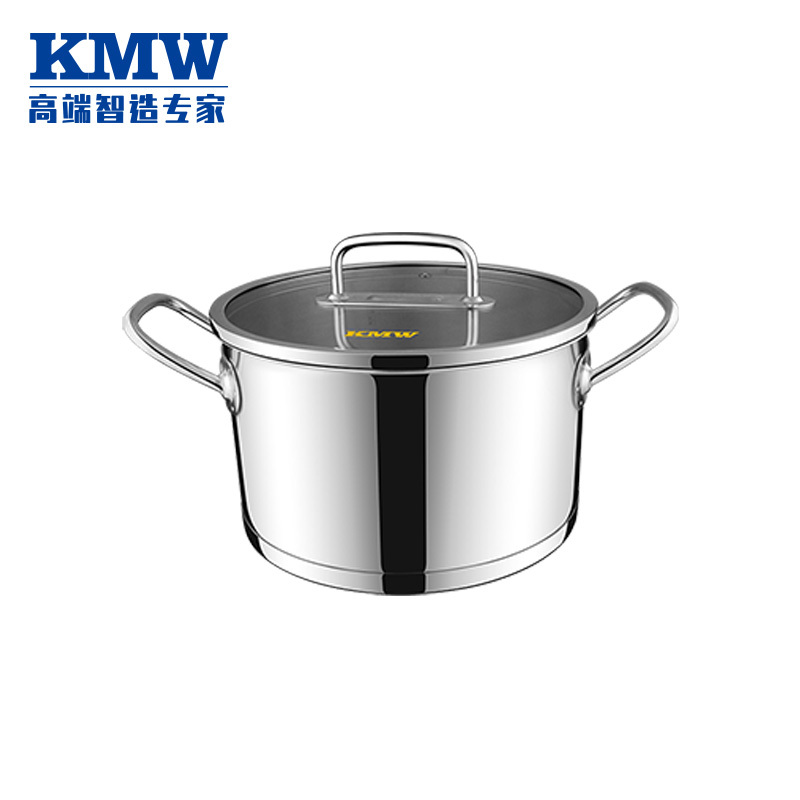KMW 晶致复合钢炒锅套装FKMWTZGJ7003021 德国锅具品牌品质 绒光工艺 304钢 加厚锅体 超值套装